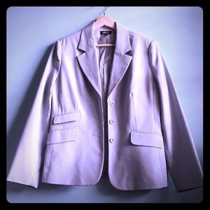 Silver button up blazer